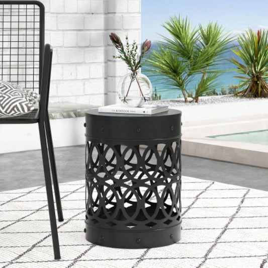 Outdoor Metal end Table - Large
