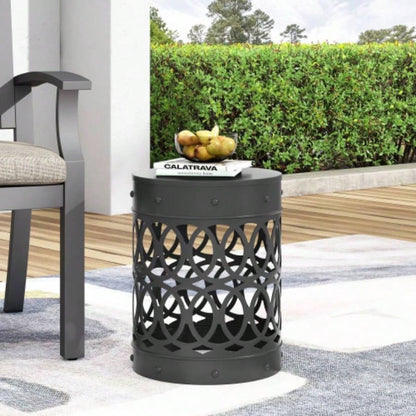 Outdoor Metal end Table - Large
