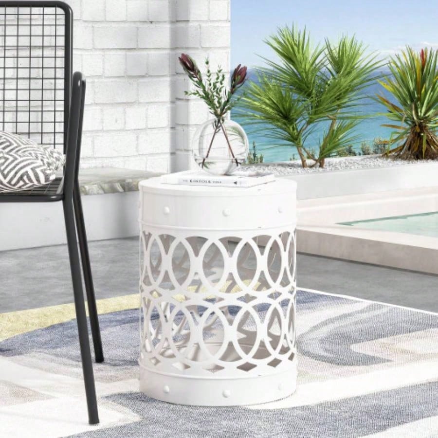 Outdoor Metal end Table - Large
