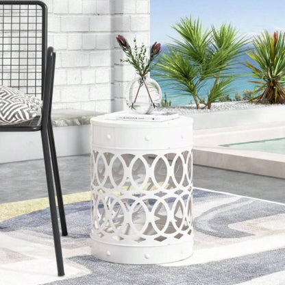 Outdoor Metal end Table - Large