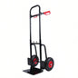 Heavy duty manual truck with double handles 330 lb steel trolley moving heavy platform truck with 10 rubber wheels moving/warehouse/garden/grocery