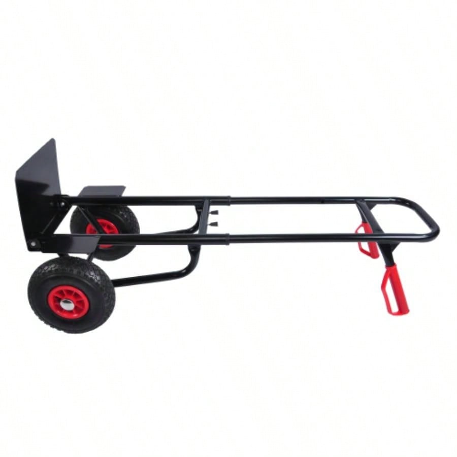 Heavy duty manual truck with double handles 330 lb steel trolley moving heavy platform truck with 10 rubber wheels moving/warehouse/garden/grocery
