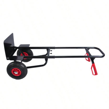 Heavy duty manual truck with double handles 330 lb steel trolley moving heavy platform truck with 10 rubber wheels moving/warehouse/garden/grocery