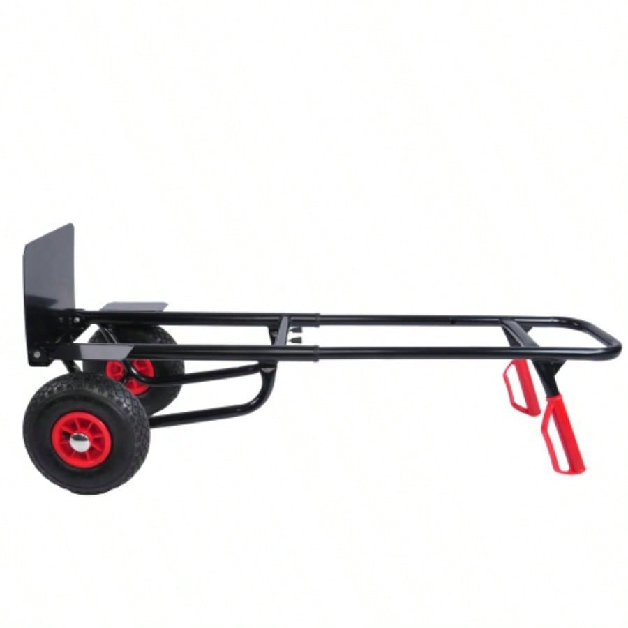 Heavy duty manual truck with double handles 330 lb steel trolley moving heavy platform truck with 10 rubber wheels moving/warehouse/garden/grocery