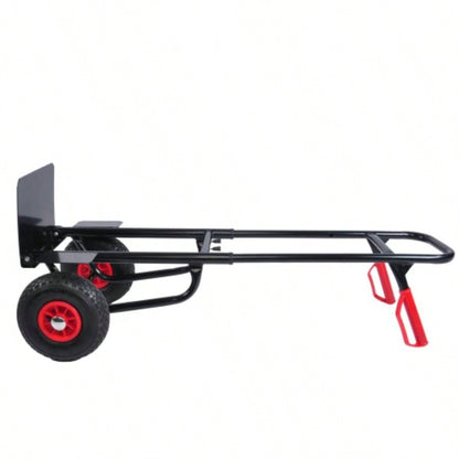 Heavy duty manual truck with double handles 330 lb steel trolley moving heavy platform truck with 10 rubber wheels moving/warehouse/garden/grocery