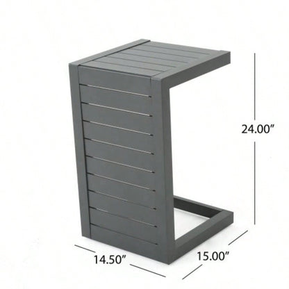 CAPE CORAL ALU C - SHAPED TABLE
