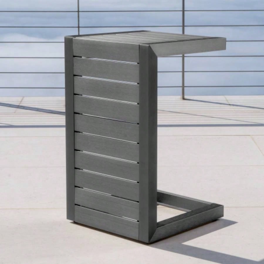 CAPE CORAL ALU C - SHAPED TABLE