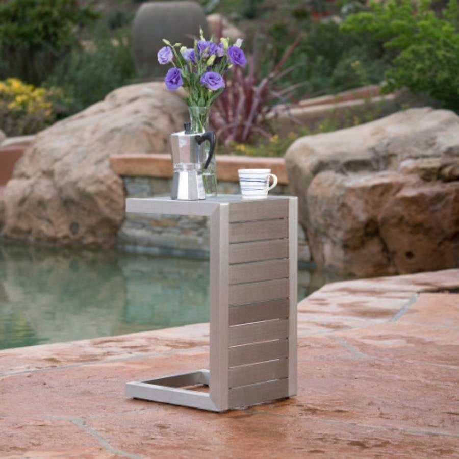 CAPE CORAL ALU C - SHAPED TABLE