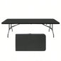 4ft Portable Folding Table IndoorOutdoor Maximum Weight 135KG Foldable Table Camping White