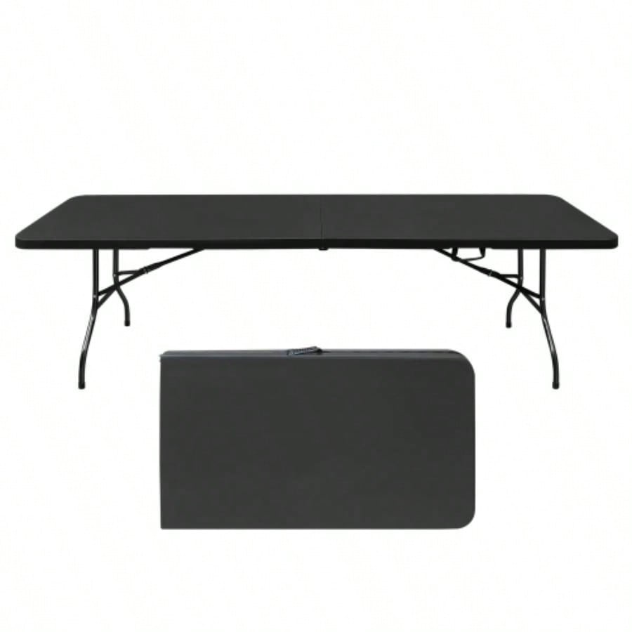 4ft Portable Folding Table IndoorOutdoor Maximum Weight 135KG Foldable Table Camping White