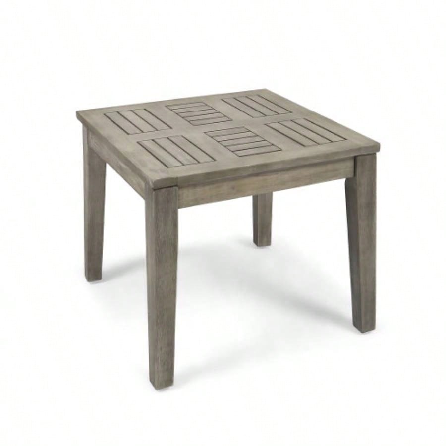 Hampton Outdoor Acacia Wood Side Table, 20x 20 Dx 15.75 H,