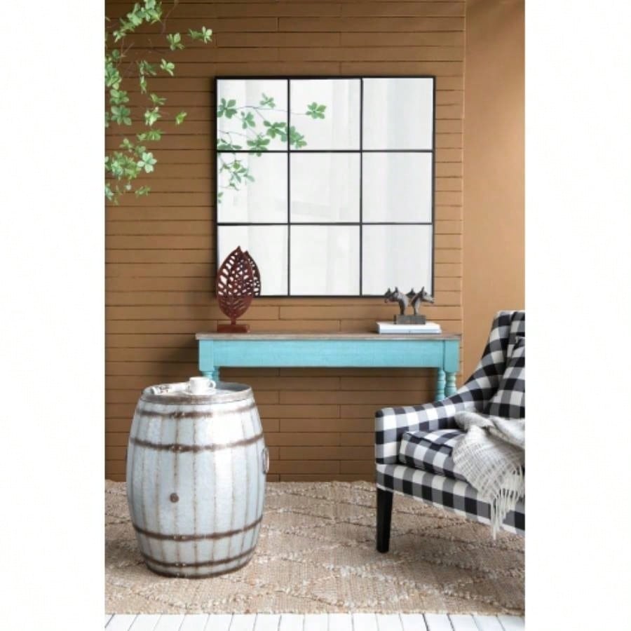 22.5x22.5x26 Drum Side Table