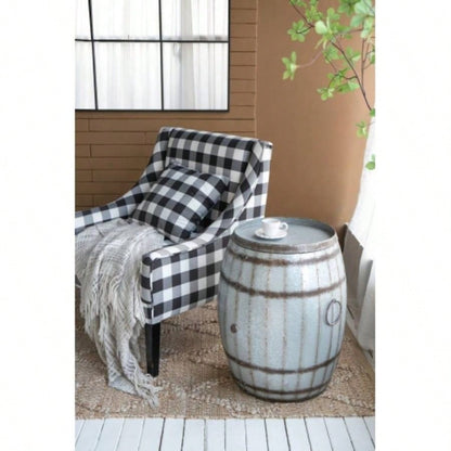 22.5x22.5x26 Drum Side Table