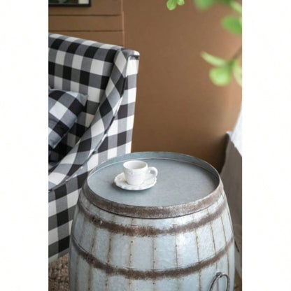 22.5x22.5x26 Drum Side Table