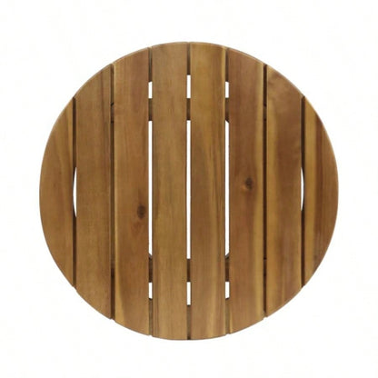 Outdoor 16 Acacia Wood Side Table, Teak