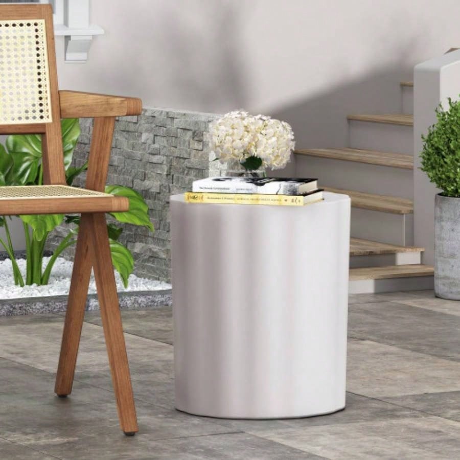 Outdoor LightWeight Concrete Side Table