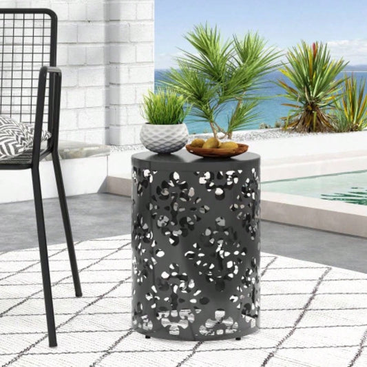 Outdoor Metal end Table - Large