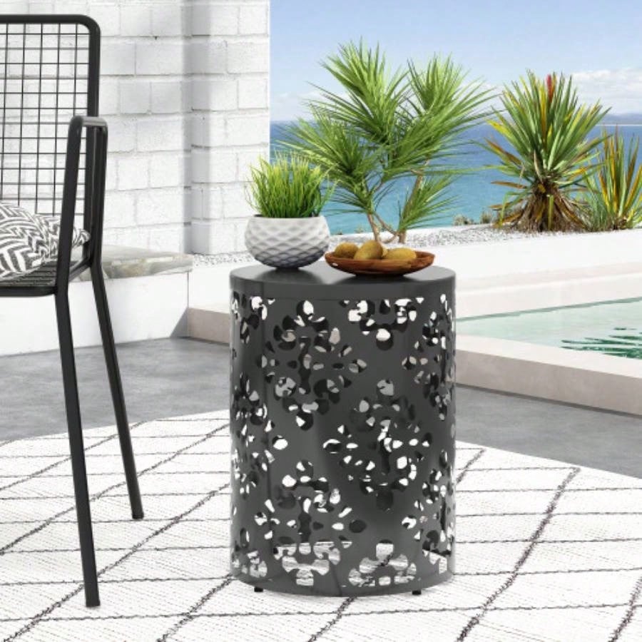 Outdoor Metal end Table - Large