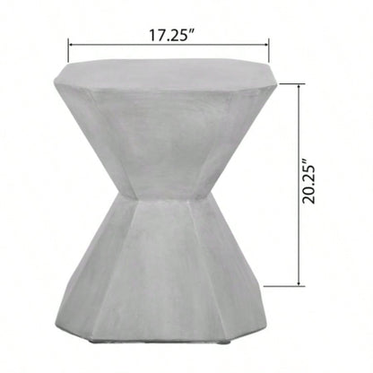 Outdoor LightWeight Concrete Side Table
