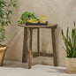 Outdoor Half - Round Folding Acacia Wood Bistro Table,