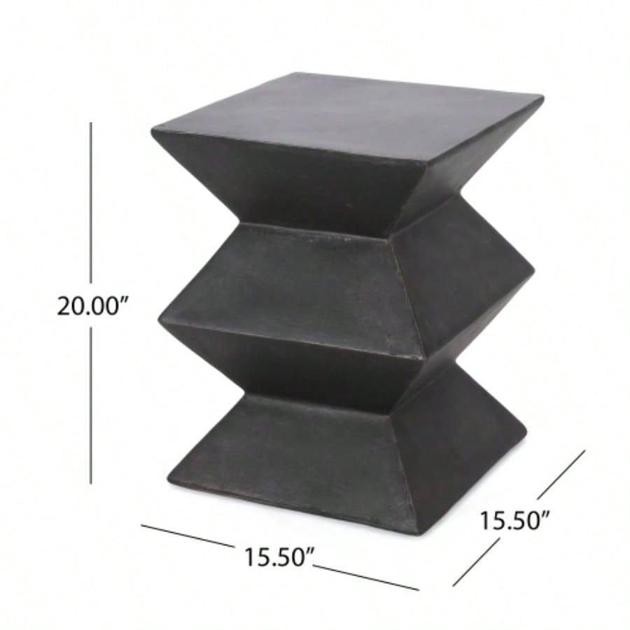 Outdoor Lightweight Concrete Side Table