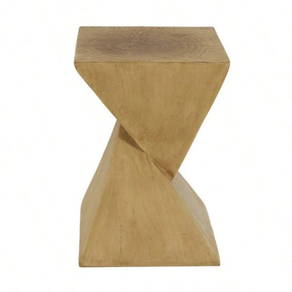 GEOMETRIC MGO SIDE TABLE, LIGHT NATURE COLOR