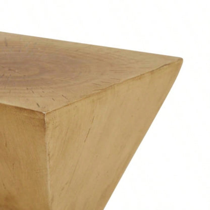 GEOMETRIC MGO SIDE TABLE, LIGHT NATURE COLOR