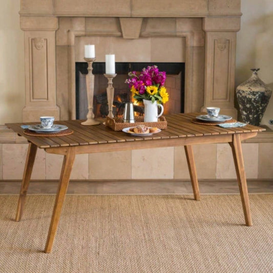 Outdoor 69 Solid Wood Dining Table