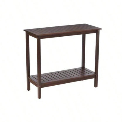Acacia Wood Console Table, Entryway Living Longs Living Room, Indoor Outdoor Furniture