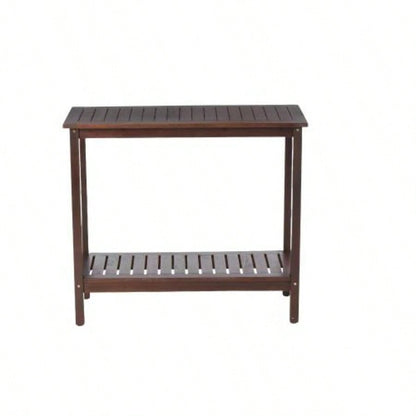 Acacia Wood Console Table, Entryway Living Longs Living Room, Indoor Outdoor Furniture