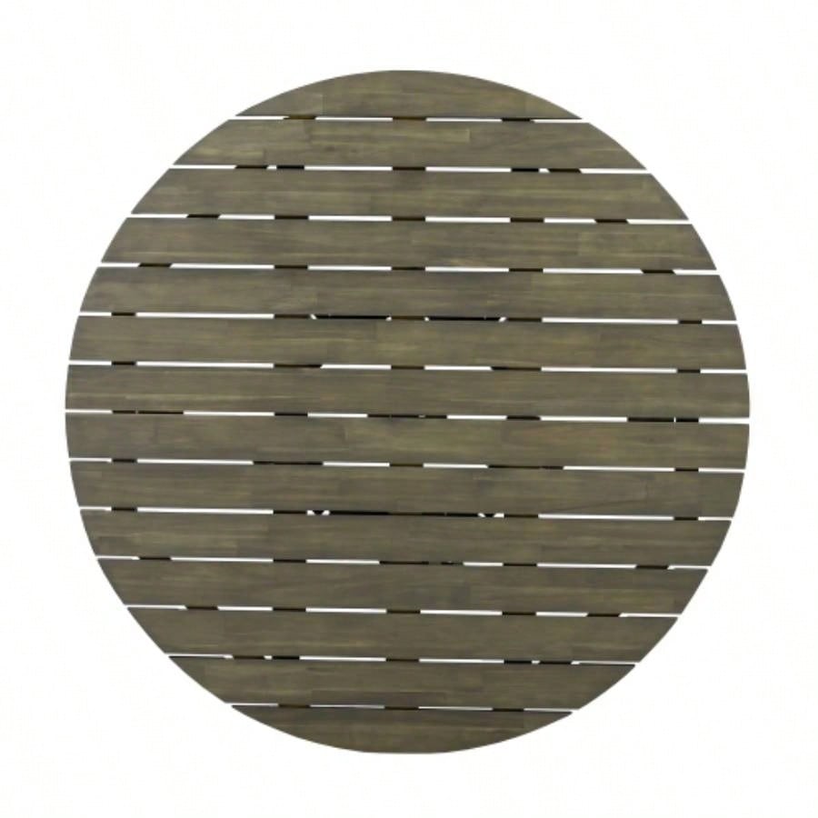 Outdoor Acacia Wood Patio Dining Table, 47.25 - inch - large round dining table, Backyard, Lawn, Balcony,