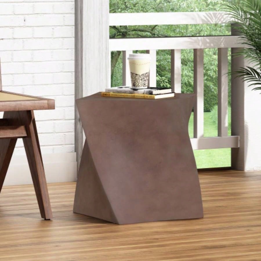 Outdoor LightWeight Concrete Side Table