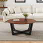 ACACIA SOLID WOOD SIDE TABLE, BROWN BLACK COLOR