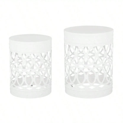 Outdoor Metal S/2 end table