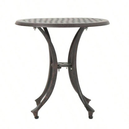 Outdoor 19 Cast Aluminum Side Table