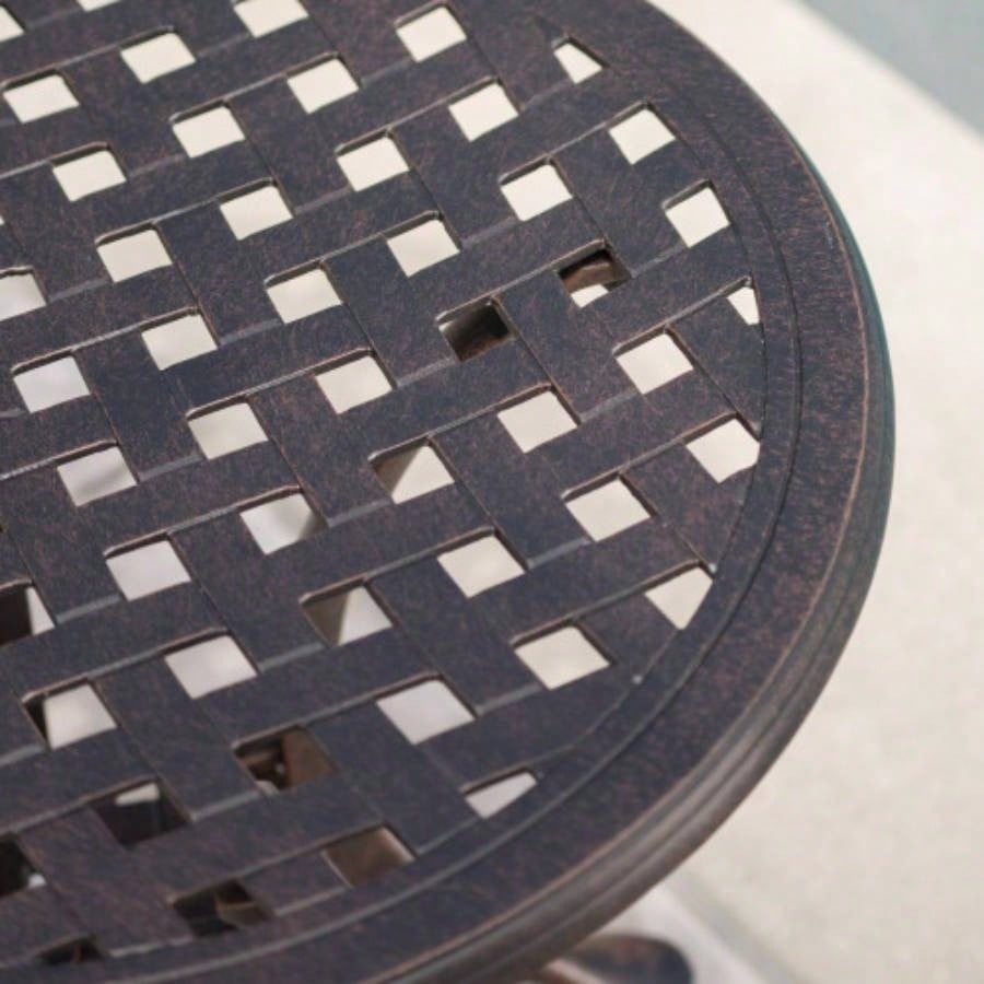 Outdoor 19 Cast Aluminum Side Table