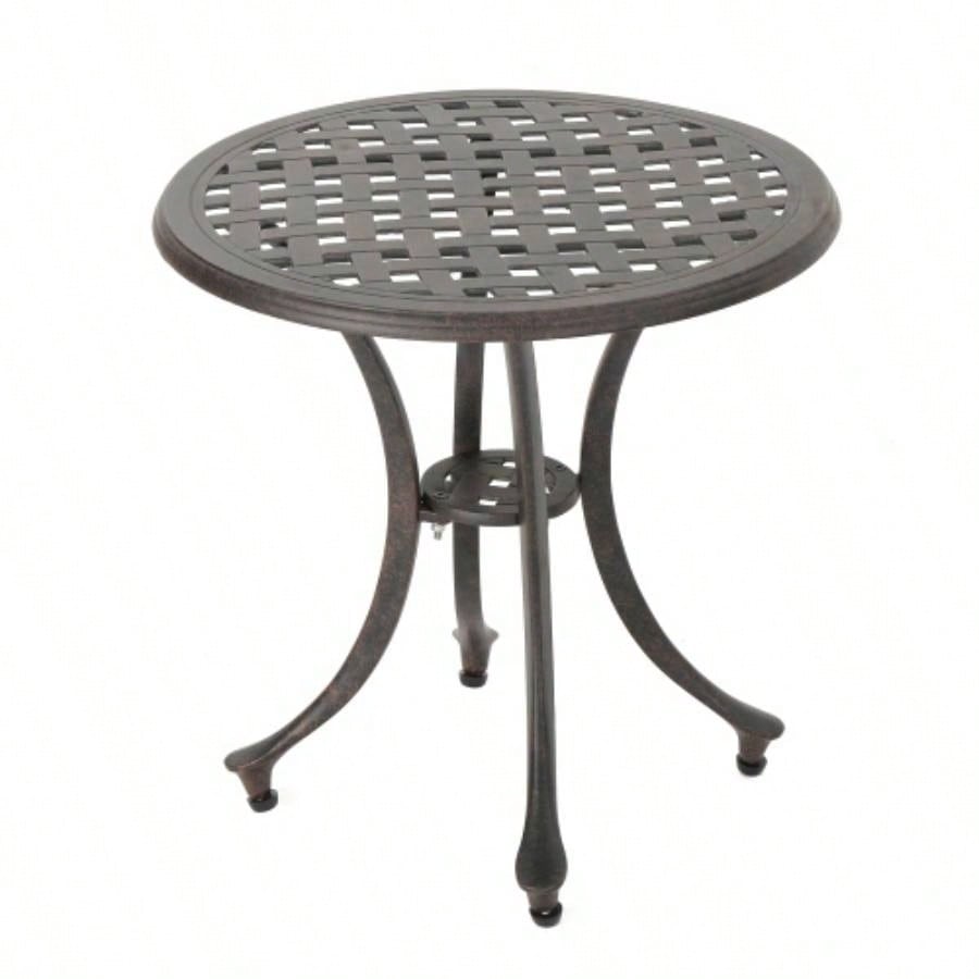Outdoor 19 Cast Aluminum Side Table