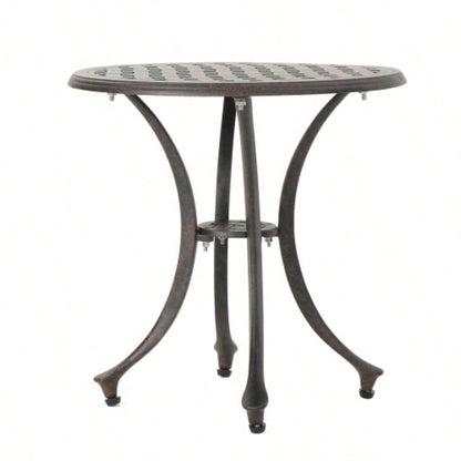 Outdoor 19 Cast Aluminum Side Table