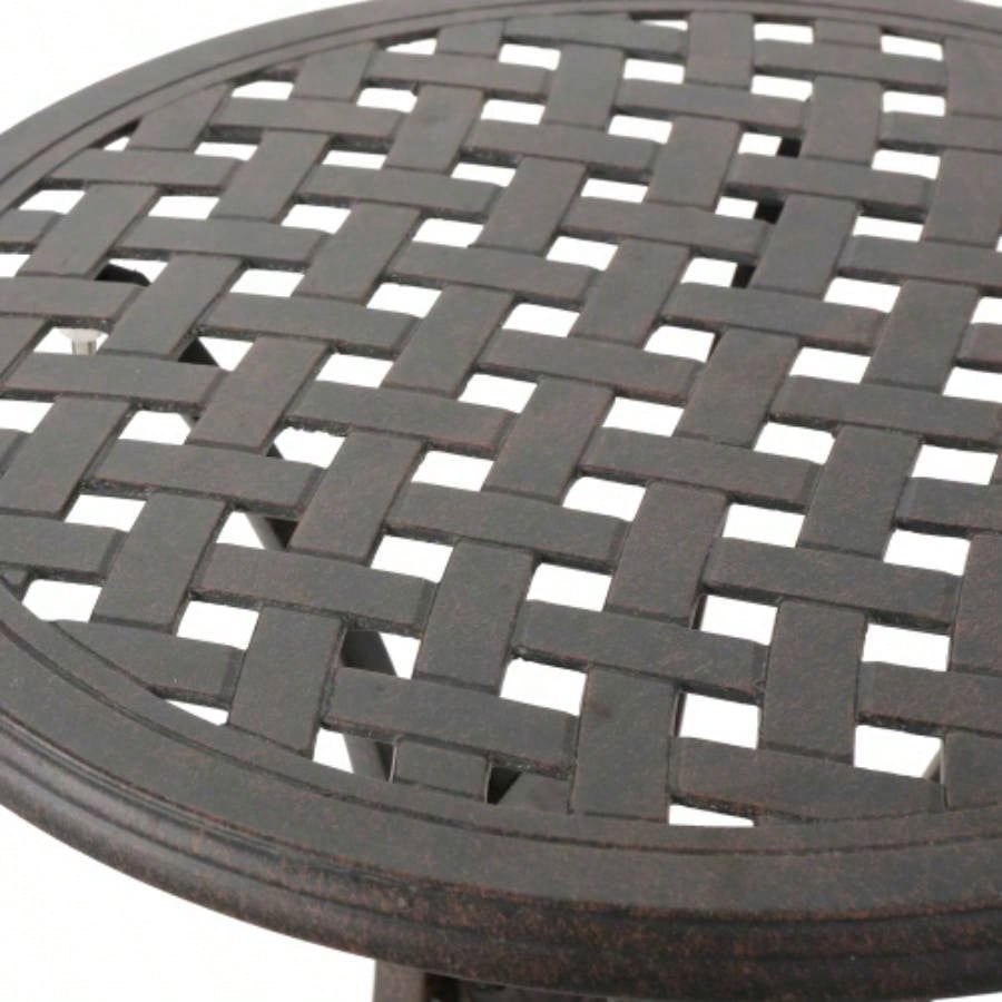 Outdoor 19 Cast Aluminum Side Table