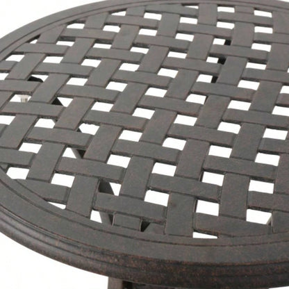 Outdoor 19 Cast Aluminum Side Table
