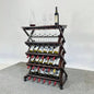 26 Bottles Freestanding wine rack, Wine Storage Rack, Freestanding Display Rack Kitchen, Pantry, Cellar, walnut
