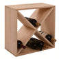 24 Bottle Modular Wine Rack, Stackable Wine Storage Cube Bar Cellar Kitchen Dining, 4 sets
