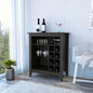 DEPOT E - SHOP Mojito Bar Cabinet, One Open Drawer, One Open Shelf, Black