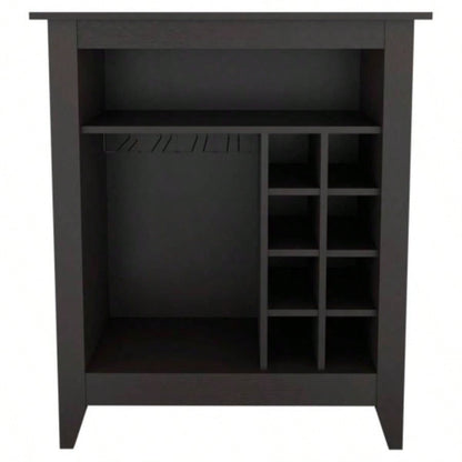 DEPOT E - SHOP Mojito Bar Cabinet, One Open Drawer, One Open Shelf, Black