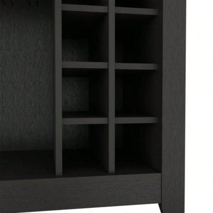 DEPOT E - SHOP Mojito Bar Cabinet, One Open Drawer, One Open Shelf, Black
