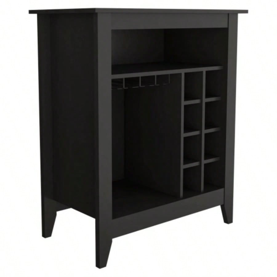 DEPOT E - SHOP Mojito Bar Cabinet, One Open Drawer, One Open Shelf, Black