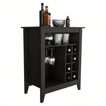 DEPOT E - SHOP Mojito Bar Cabinet, One Open Drawer, One Open Shelf, Black