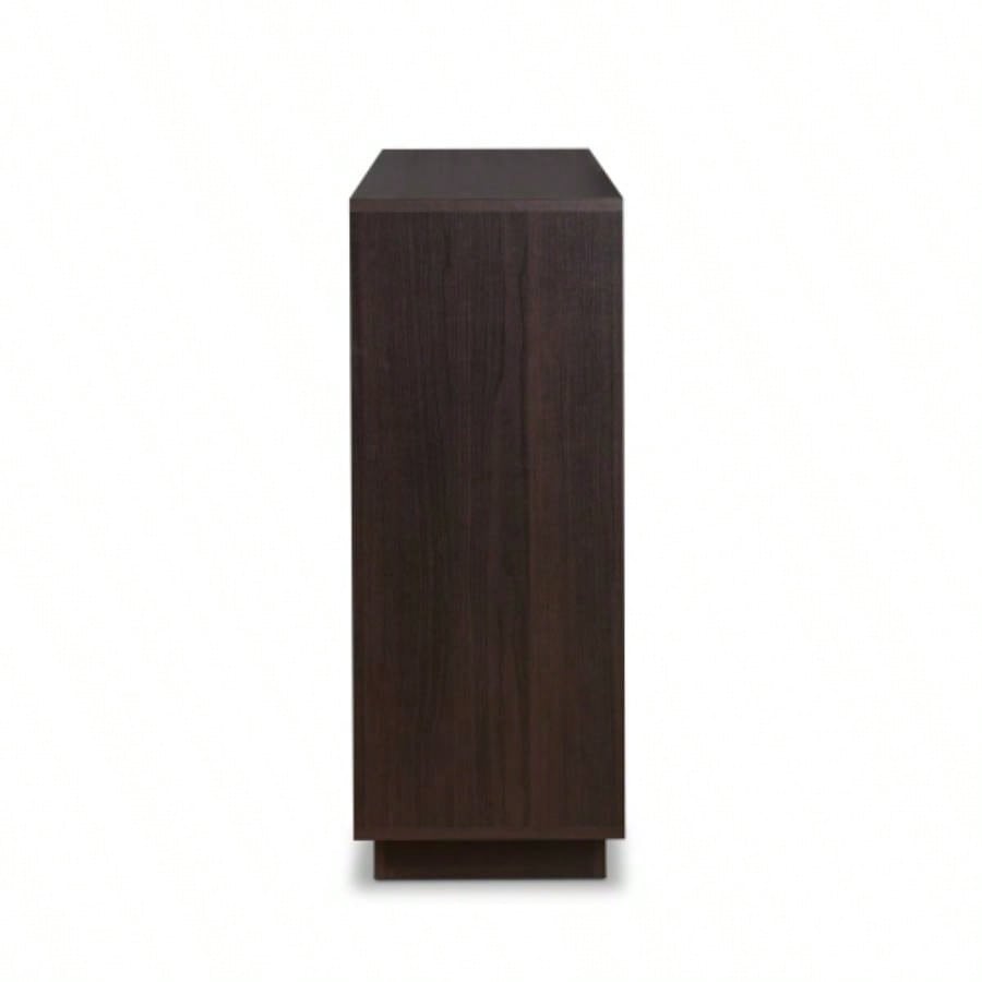 Espresso 2 - Door Wine Cabinet with Stemware Rack