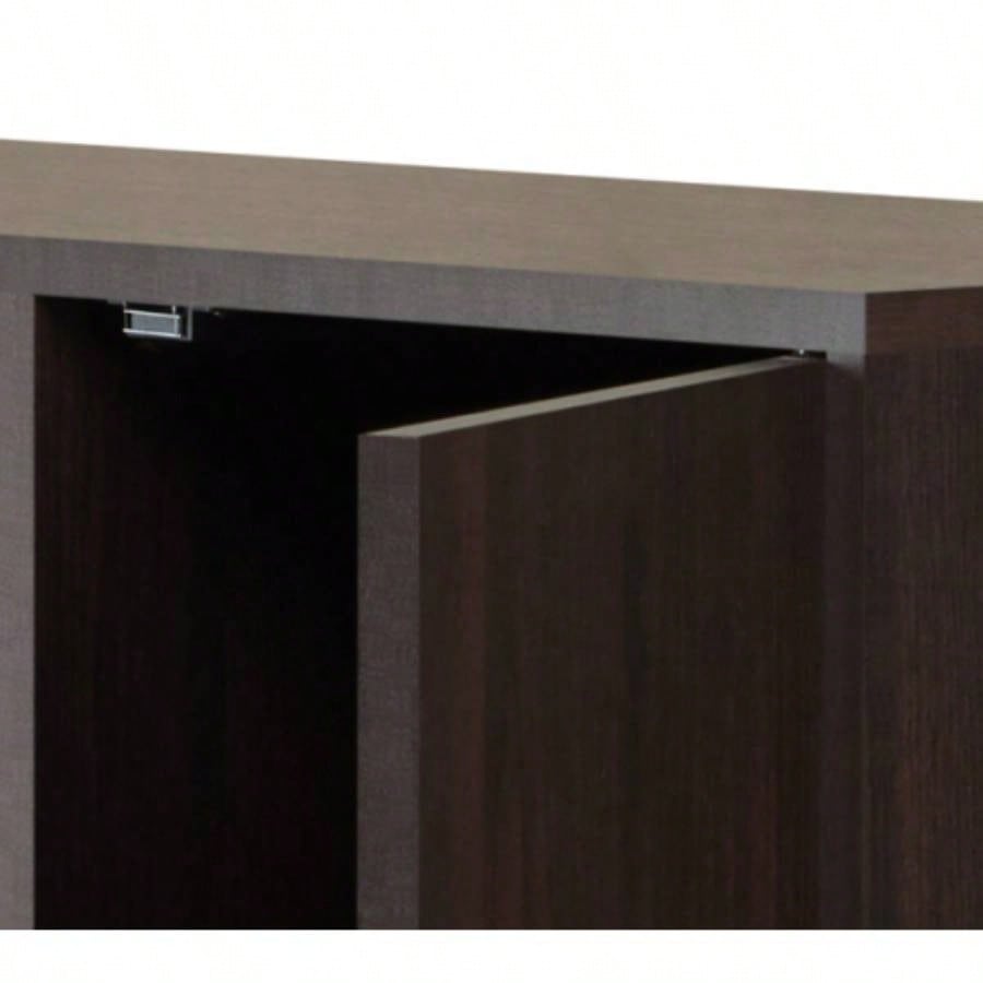 Espresso 2 - Door Wine Cabinet with Stemware Rack