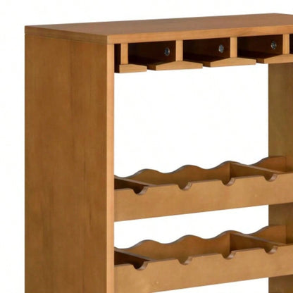 Oak - tier Wine Rack